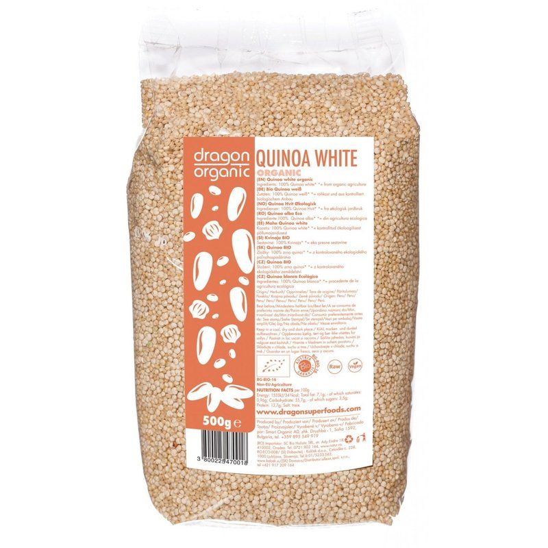 Dragon Superfoods – Quinoa Alba Bio 500G [001] - 26.50 lei