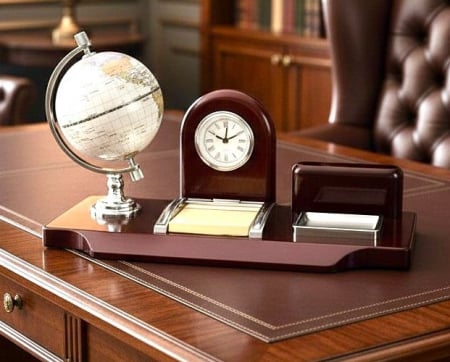set birou business desk antique